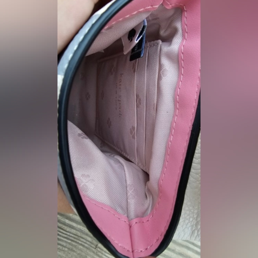 KATE SPADE BRADLEY GINGHAM PEBBLED LEATHER CROSSBODY - Picture 5 of 5